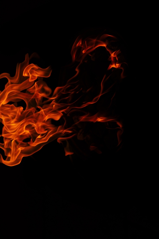 Painting With Fire by artist Michael Wright
